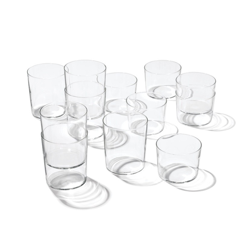 Stackables Clear Short & Tall Glasses - Set Of 12