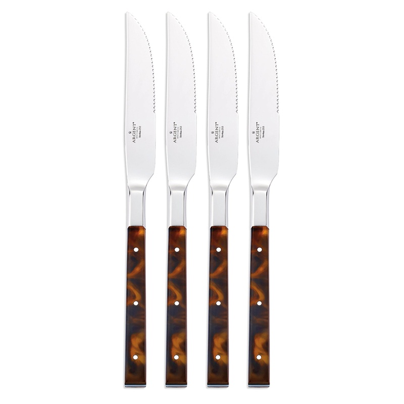 St. Laurent Tortoise Steak Knives Set of 4