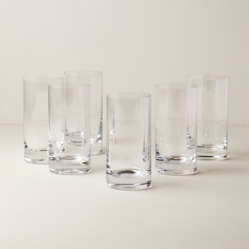 Tuscany Classics Cylinder Highball Glasses - Set Of 6