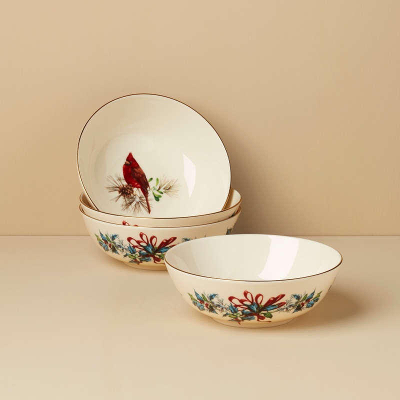 Winter Greetings Place Setting Bowls - Set of 4