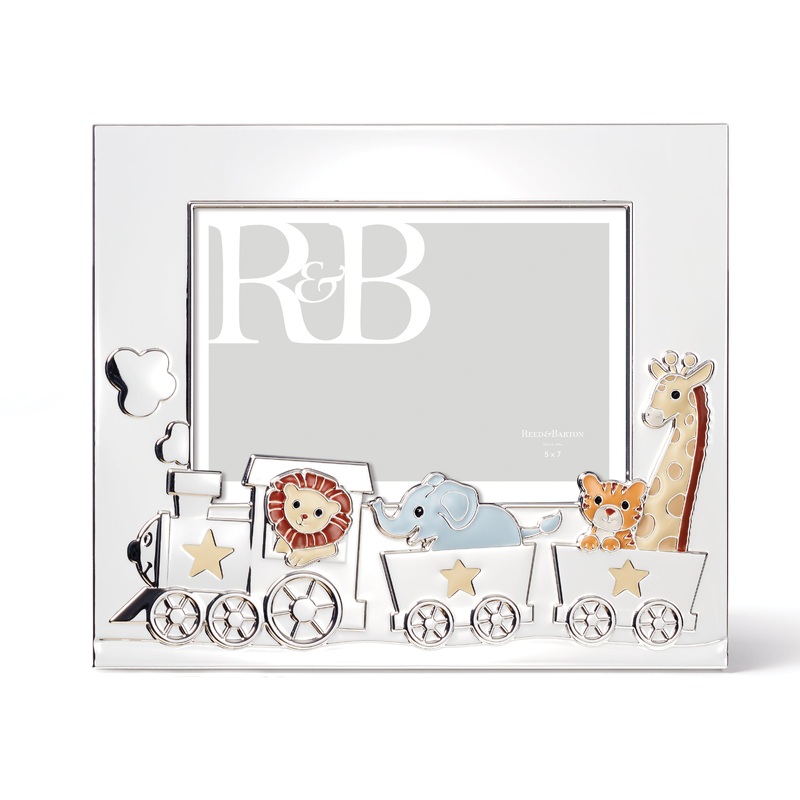 Animal Train Silverplate 5" X 7" Frame