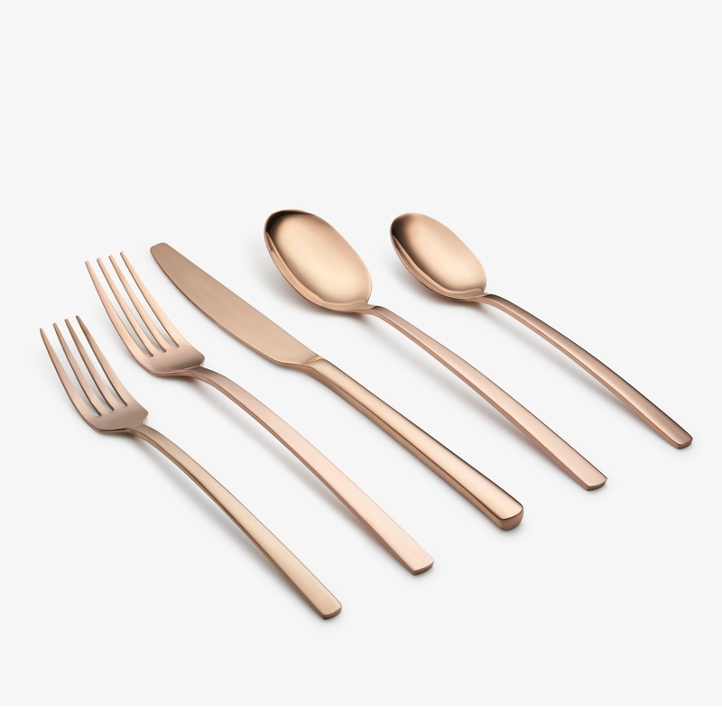Beacon Copper Mirror 20 Piece Flatware Set