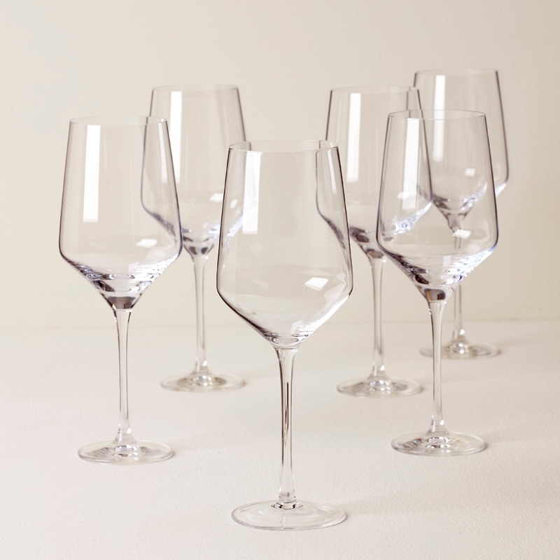 Tuscany Classics Angled Wine Glasses - Set Of 6