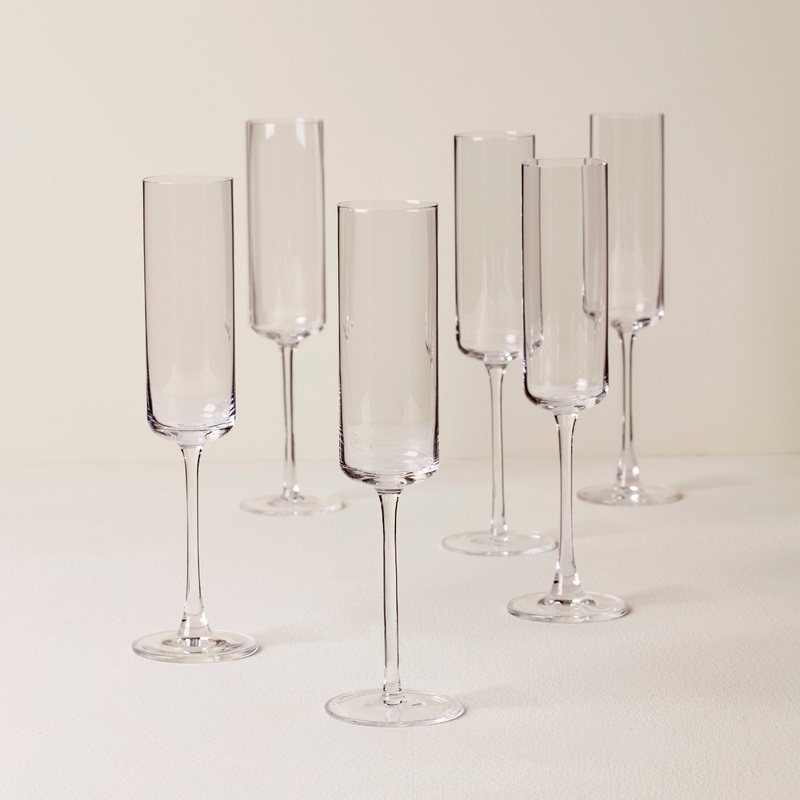 Tuscany Classics Straight Flute Glasses - Set Of 6