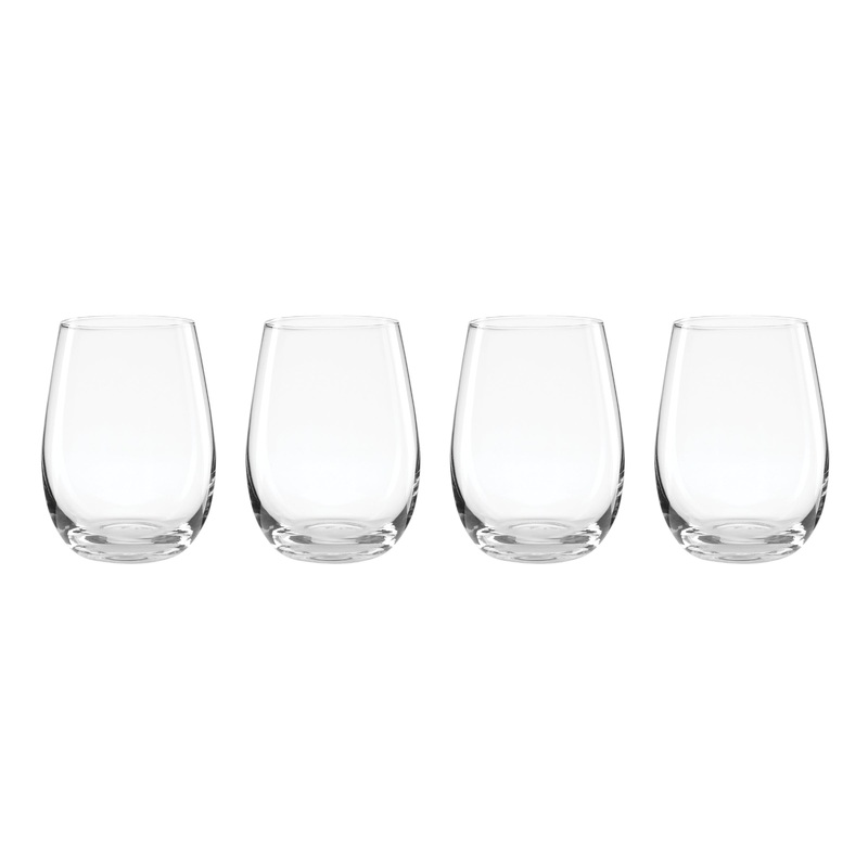 5 O'Clock Stemless Wine Glasses - Set Of 4