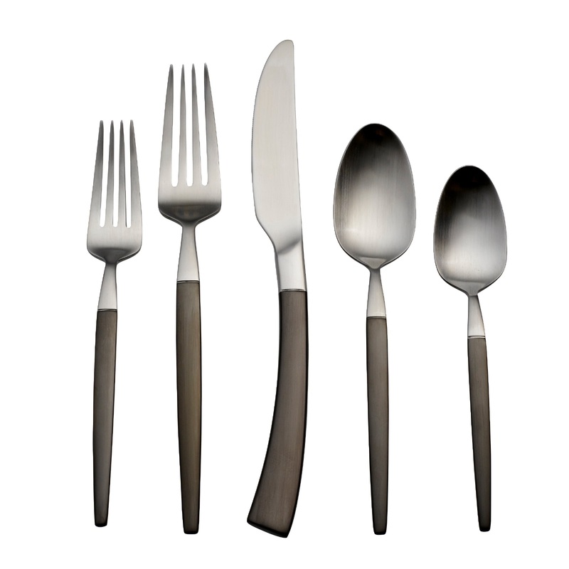 Adjacent Midnight 20 Piece Flatware Set