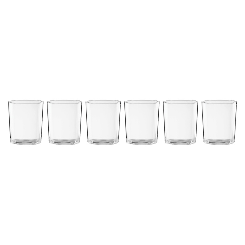 Stackable Clear Tall Glasses - Set Of 6