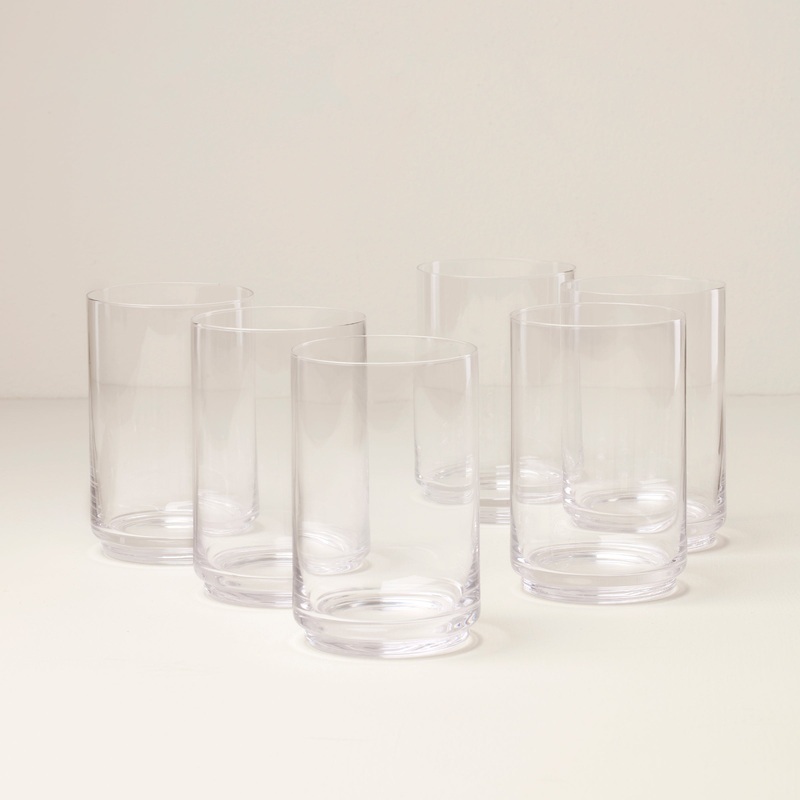 Tuscany Stackable Glass Coolers - Set Of 6