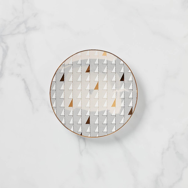 Trianna White Gold Salad Plate