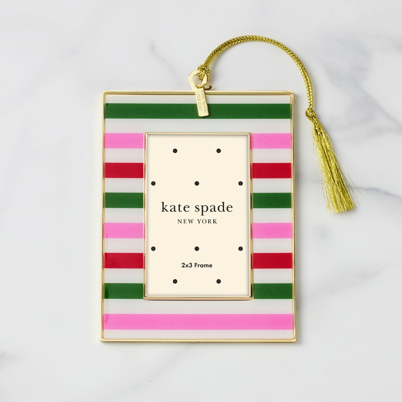 Be Jolly Mini Frame Ornament - Stripe