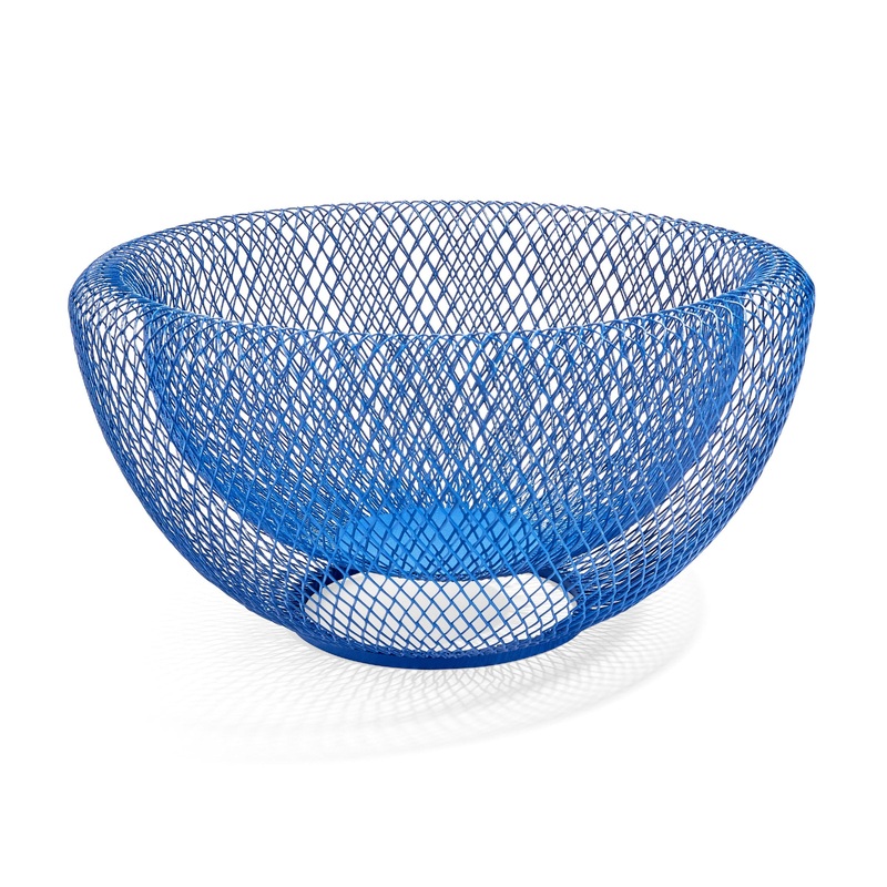 Blue Wire Mesh Bowl