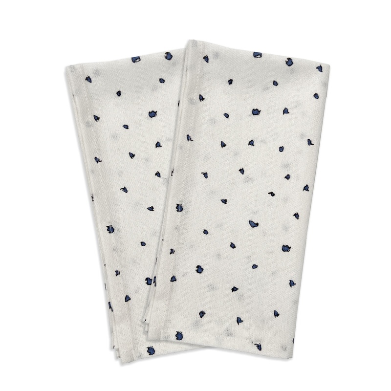 Blue Bay Dot Dinner Napkin - Set Of 2