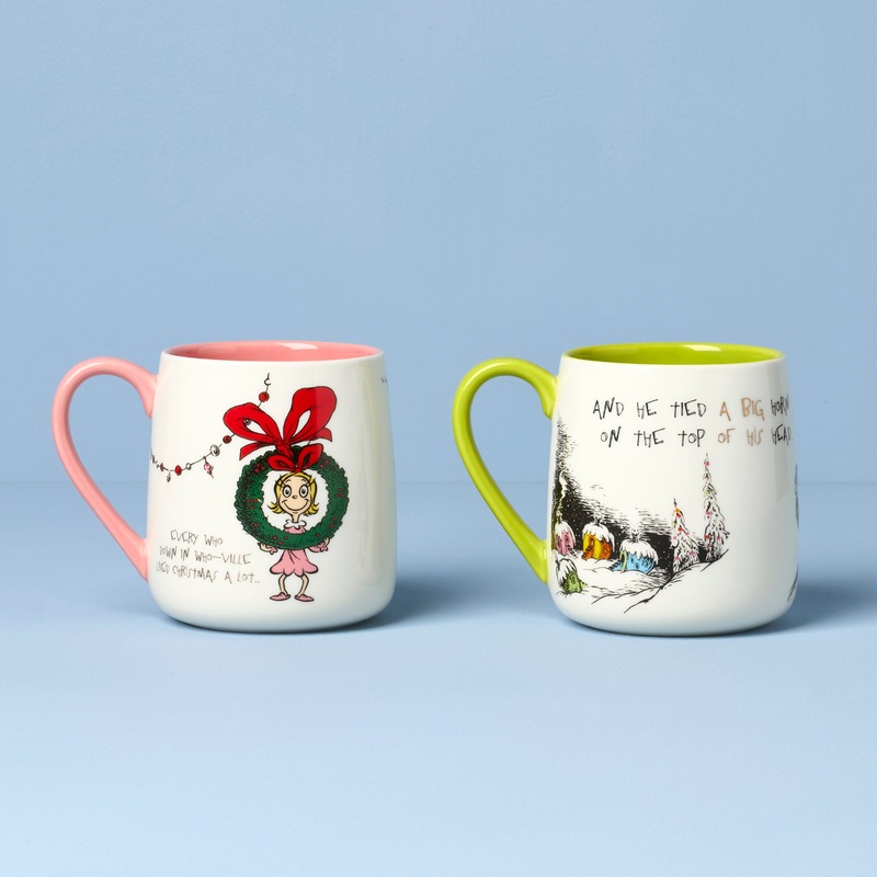 Who-Ville Cindy-Max Mugs - Set of 2