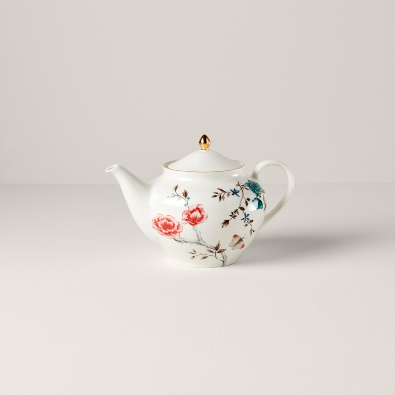 Sprig & Vine Teapot - White
