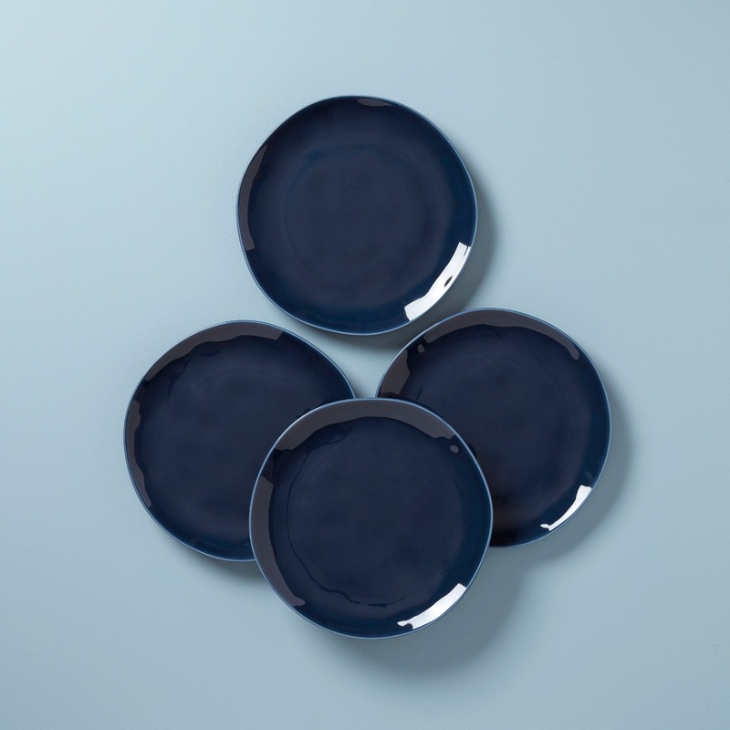 Bay Colors Blue Dinner Plates - Set of 4
