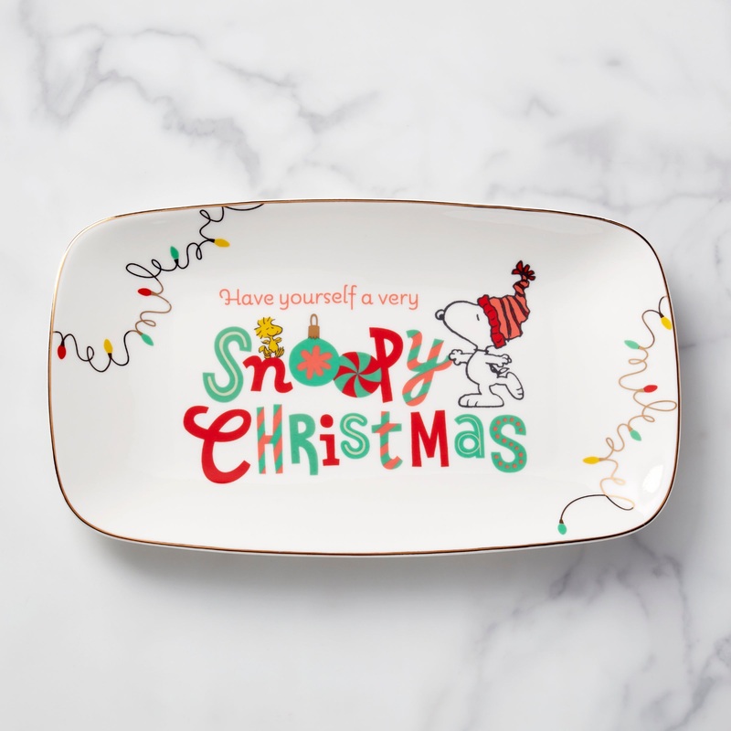 Snoopy Christmas Hors d'Oeuvre Tray