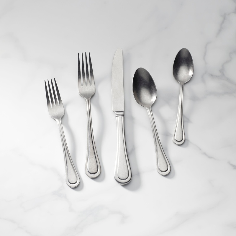 Textured Neutrals 24 Piece Flatware Set