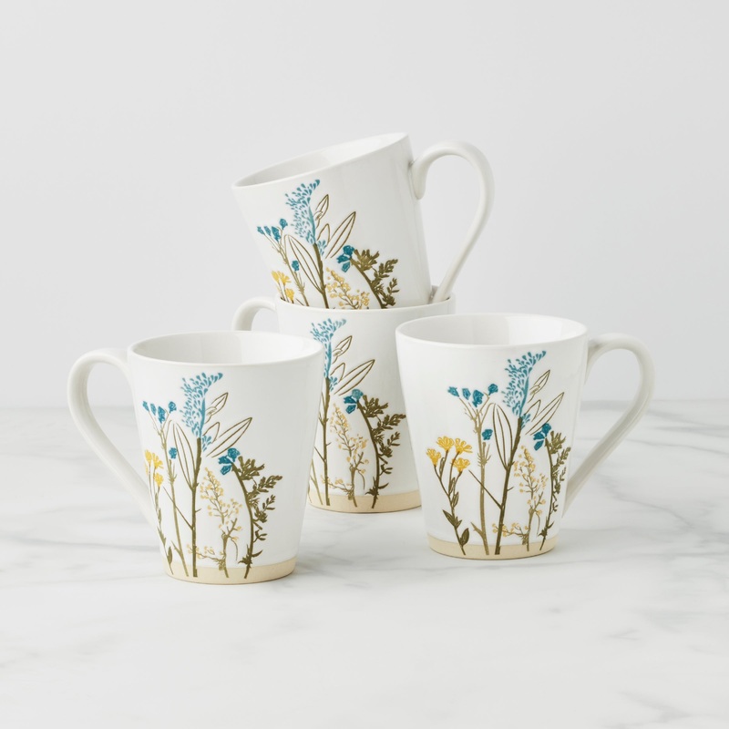 Wildflowers Mugs - Set of 4