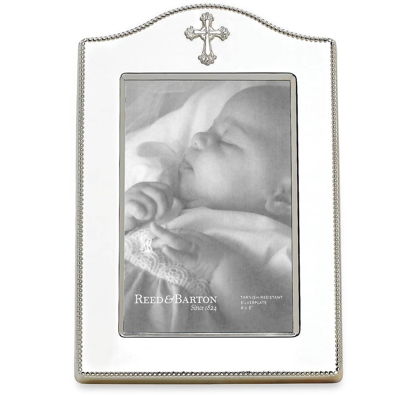 Abbey Cross Silverplate 4" x 6" Frame