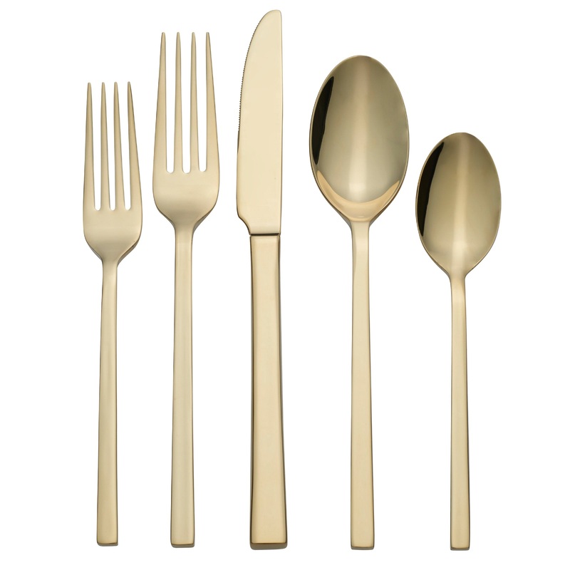 Allay Champagne 20 Piece Flatware Set
