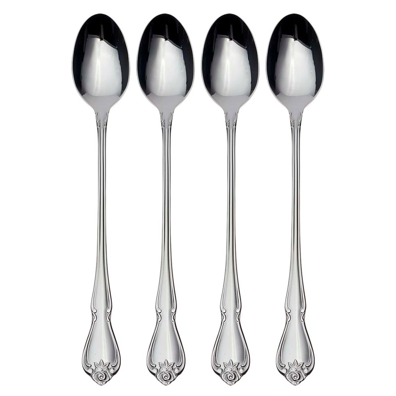 True Rose Tall Drink Spoon - Set of 4