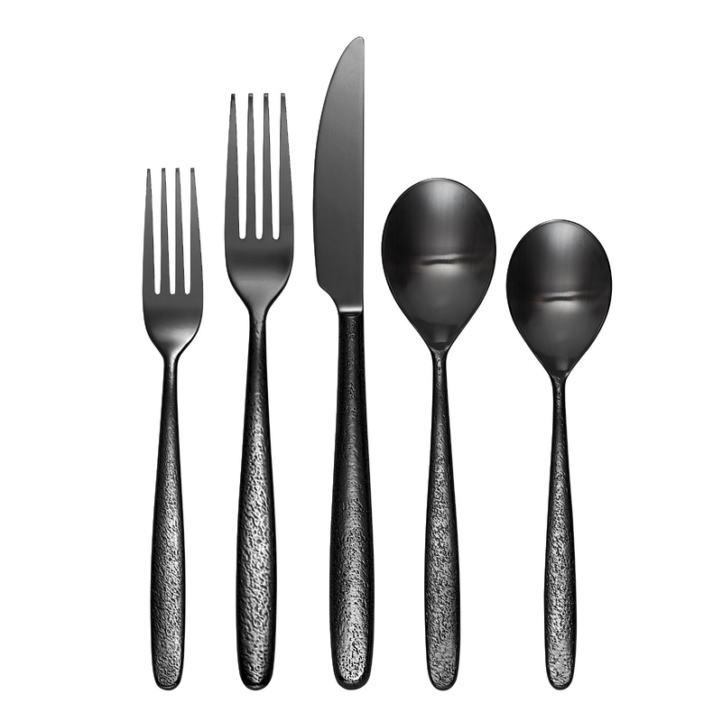 Storm Black 20 Piece Flatware Set