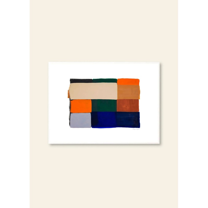 Berit Mogensen Lopez - Colour Squares 01 (30x40)