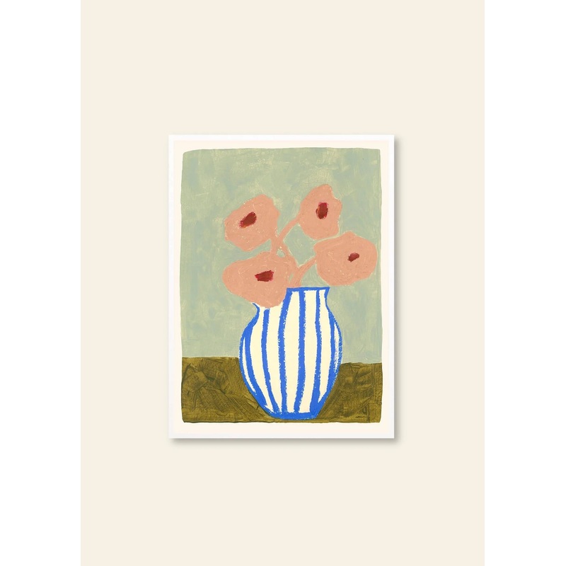 Carla Llanos - Pink Flowers (30x40)