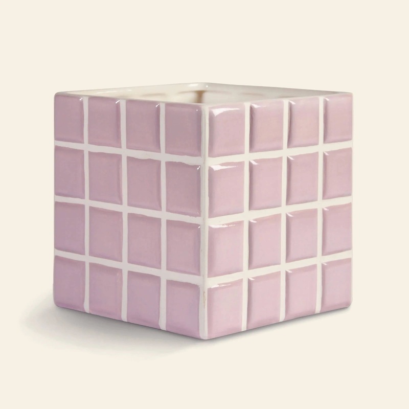 &klevering Tiled Planter Lilac