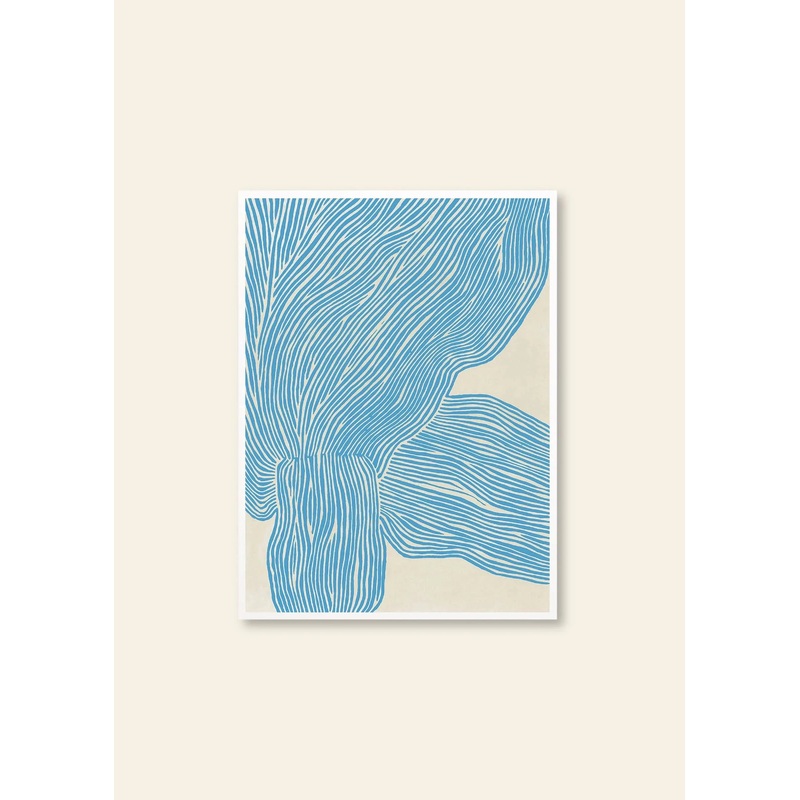 Rebecca Hein - The Line - Blue (30x40)