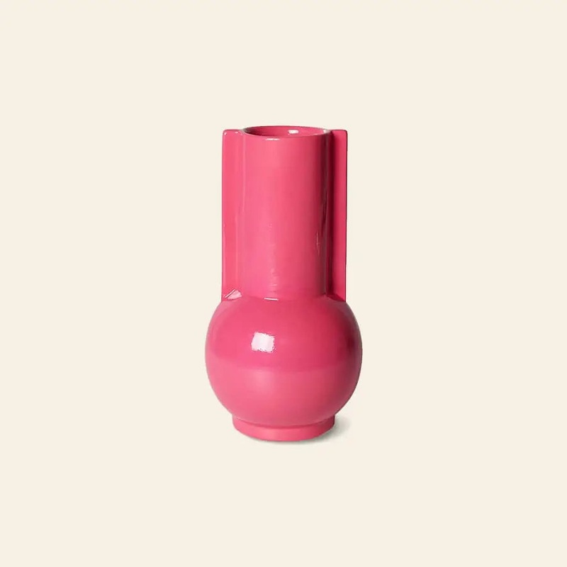 HKliving Ceramic Vase Hot Pink