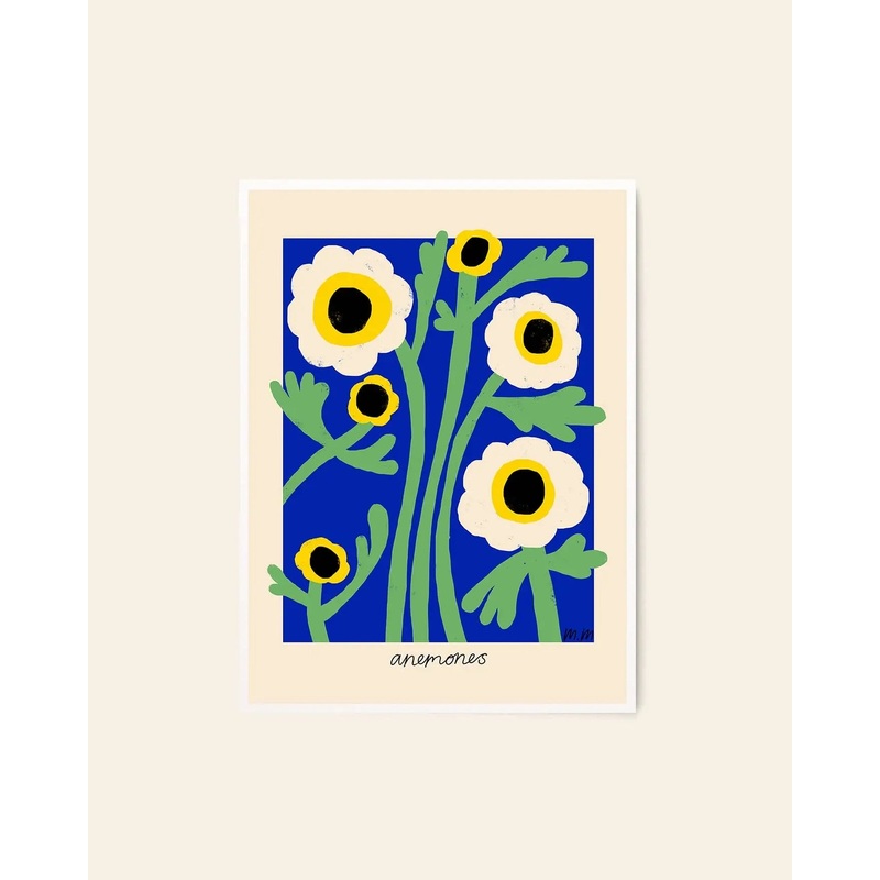 The Poster Club Madelen Mllard - Yellow Anemones (50x70)