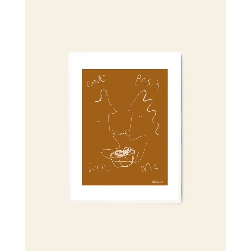 The Poster Club Ruby Hughes - Eat Pasta (50x70)