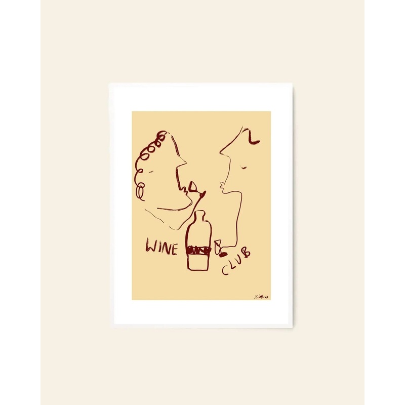 The Poster Club Ruby Hughes - Wine Club (50x70)