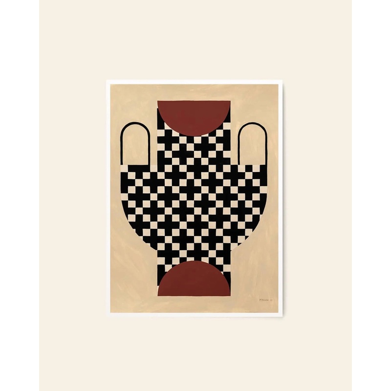 The Poster Club Studio Paradissi - Vase With Cross Pattern (50x70)