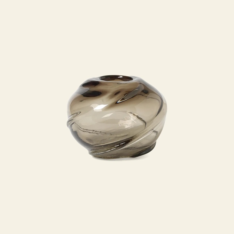 ferm LIVING Water Swirl Vase, Round