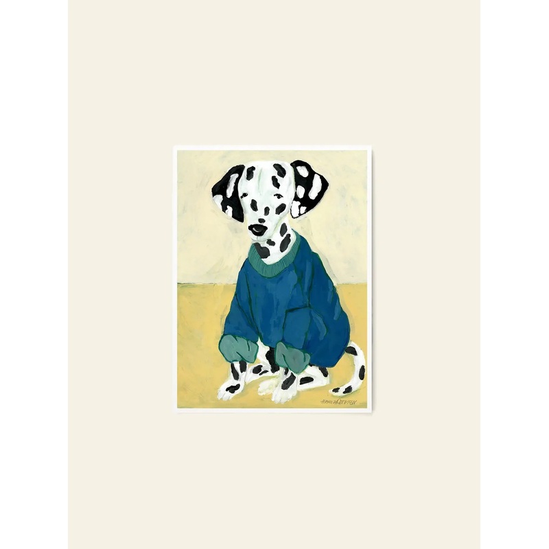 The Poster Club Hanna Peterson - Dalmatian In Sweatshirt (30x40)