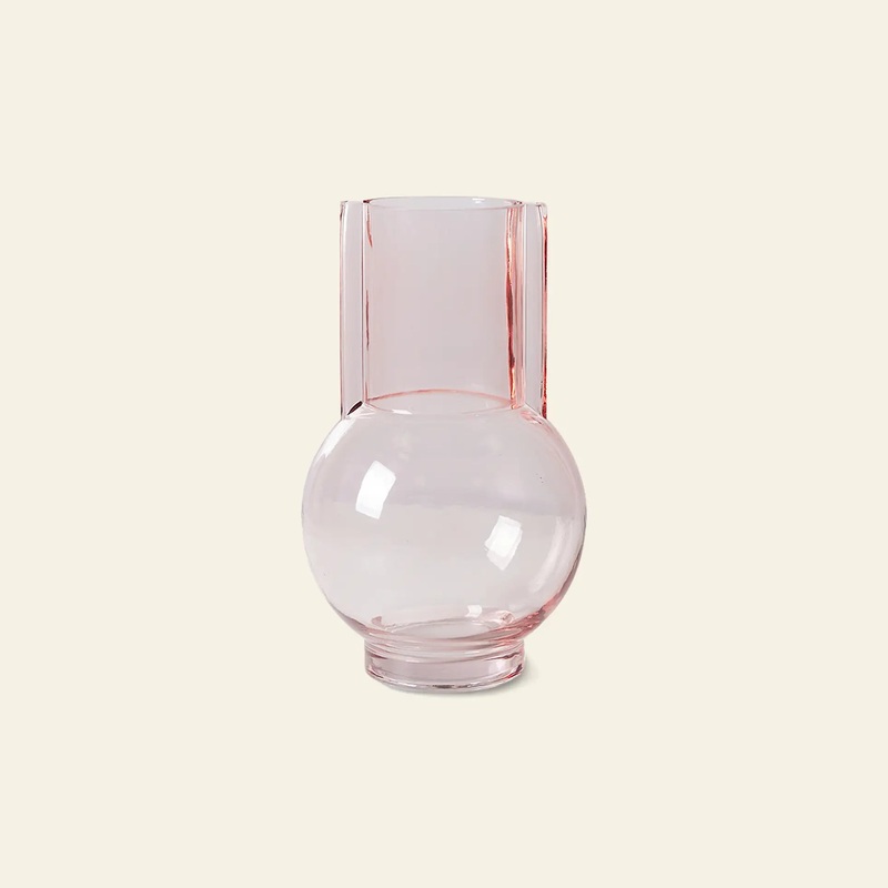 HKliving Glass Vase Sundae Pink