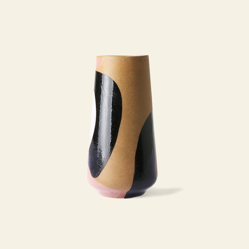 HKliving Hand Painted Ceramic Flower Vase