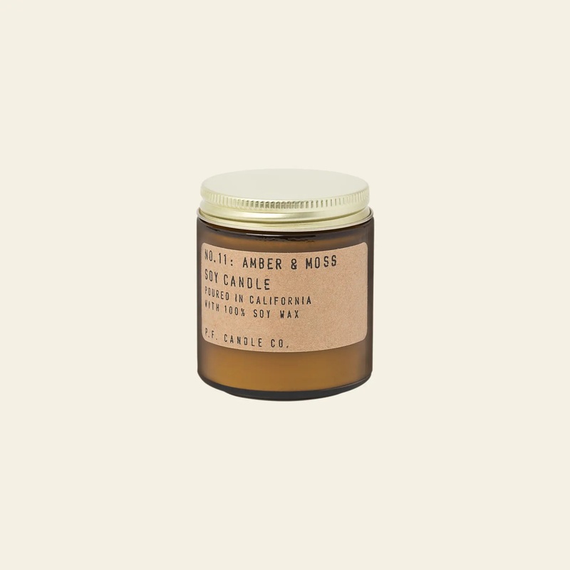 P.F. Candle Co. No. 11 Amber & Moss 3.5 oz Mini Candle