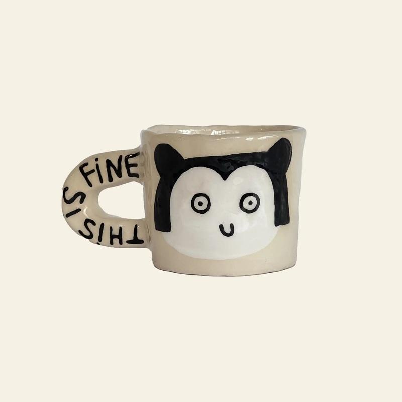 Wobbly Studio This Is Fine Mug