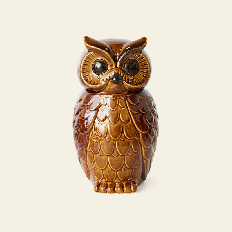 HKliving Ceramic Owl Jar