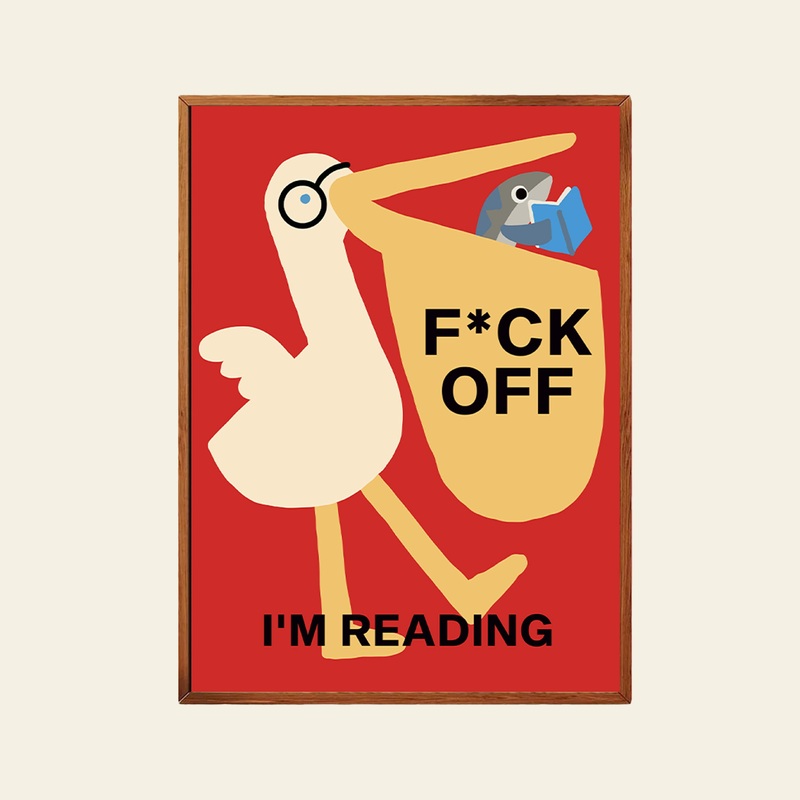 Stacked Store Fuck Off I'm Reading - Pelican Potter Poster (30x40)