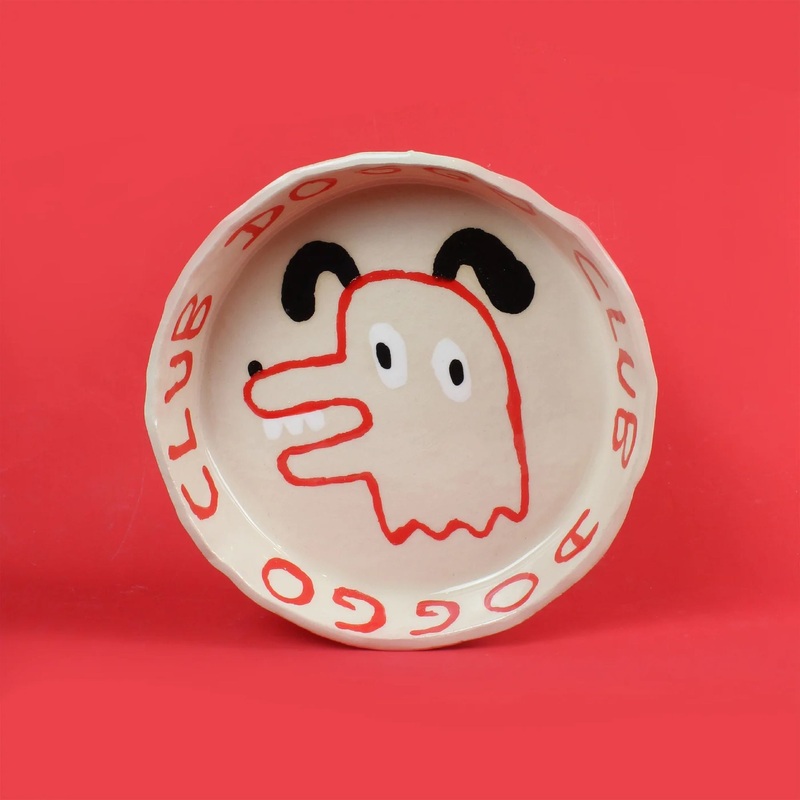 Wobbly Studio Doggo Club Ti Chat Bowl