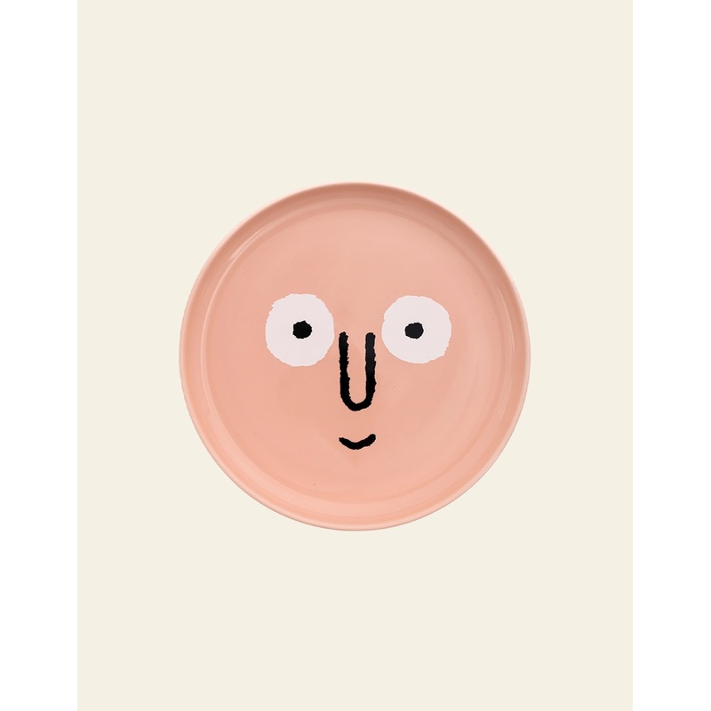 NouNou Family Plate Medium - Coral Pink