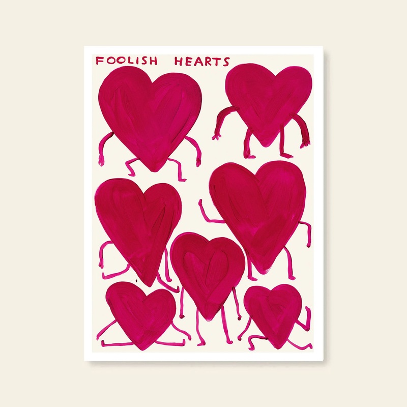 Shrig Shop David Shrigley - Foolish Hearts (50x70)