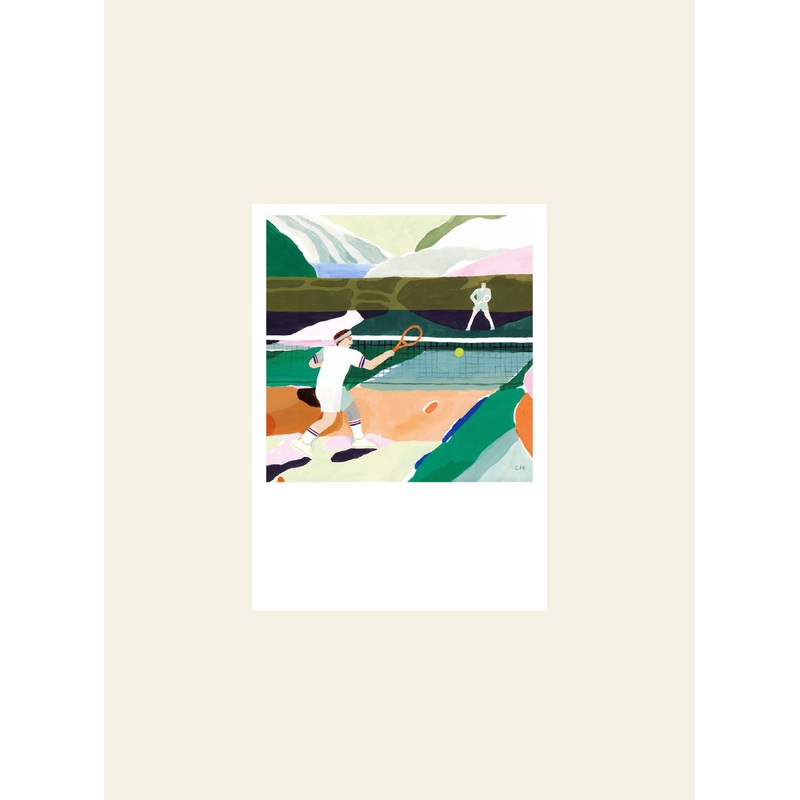 The Poster Club Clara Selina Bach - Tennis (30x40) - Poster