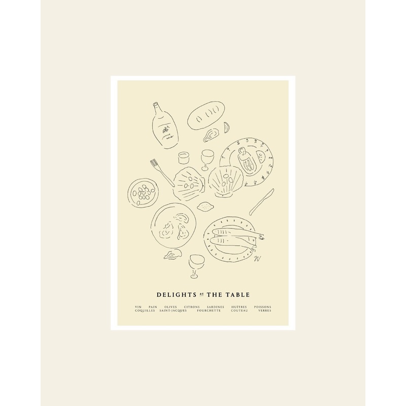 The Poster Club Isabelle Vandeplassche - Delights at the Table (50x70) - Poster