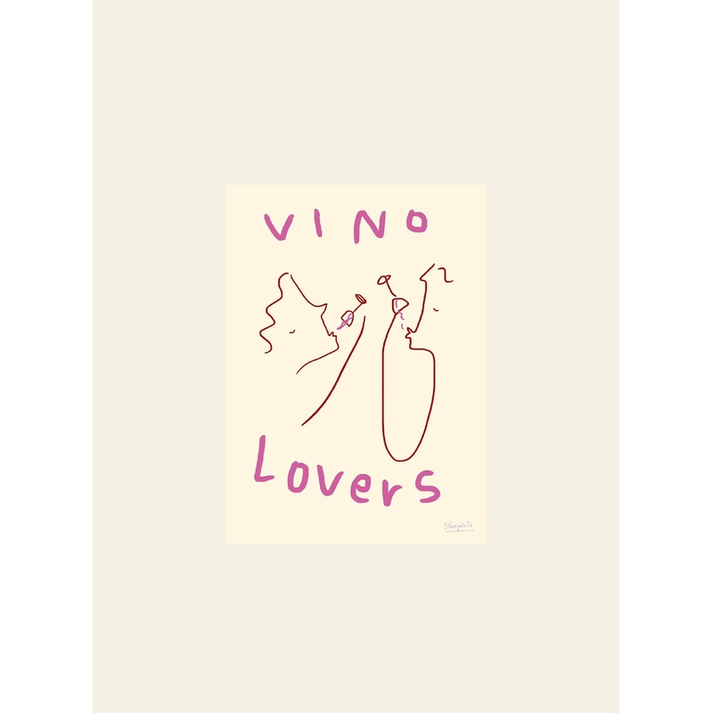 The Poster Club Ruby Hughes - Vino Lovers (30x40) - Poster