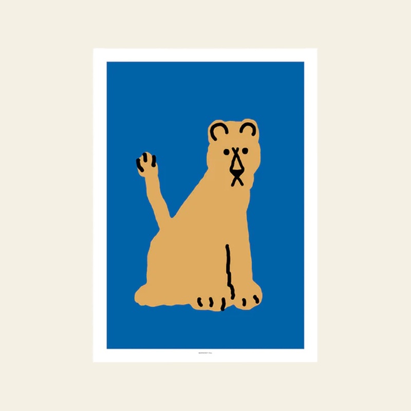 WARMGREY TAIL Lioness Brown Poster (30x40)